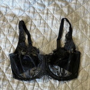 Soma Elegant Black Lace Bra 34DDD